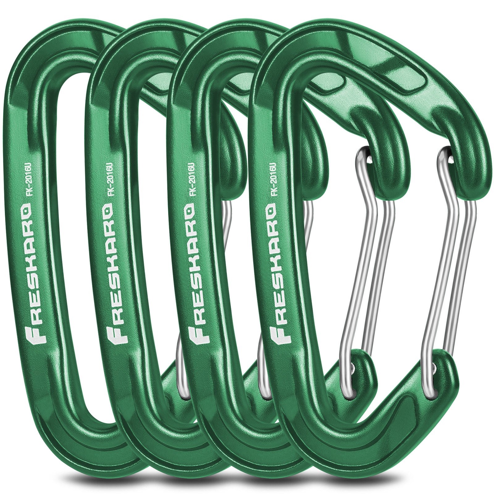 Large Multi Pack 15kN Wiregate Carabiner Clip