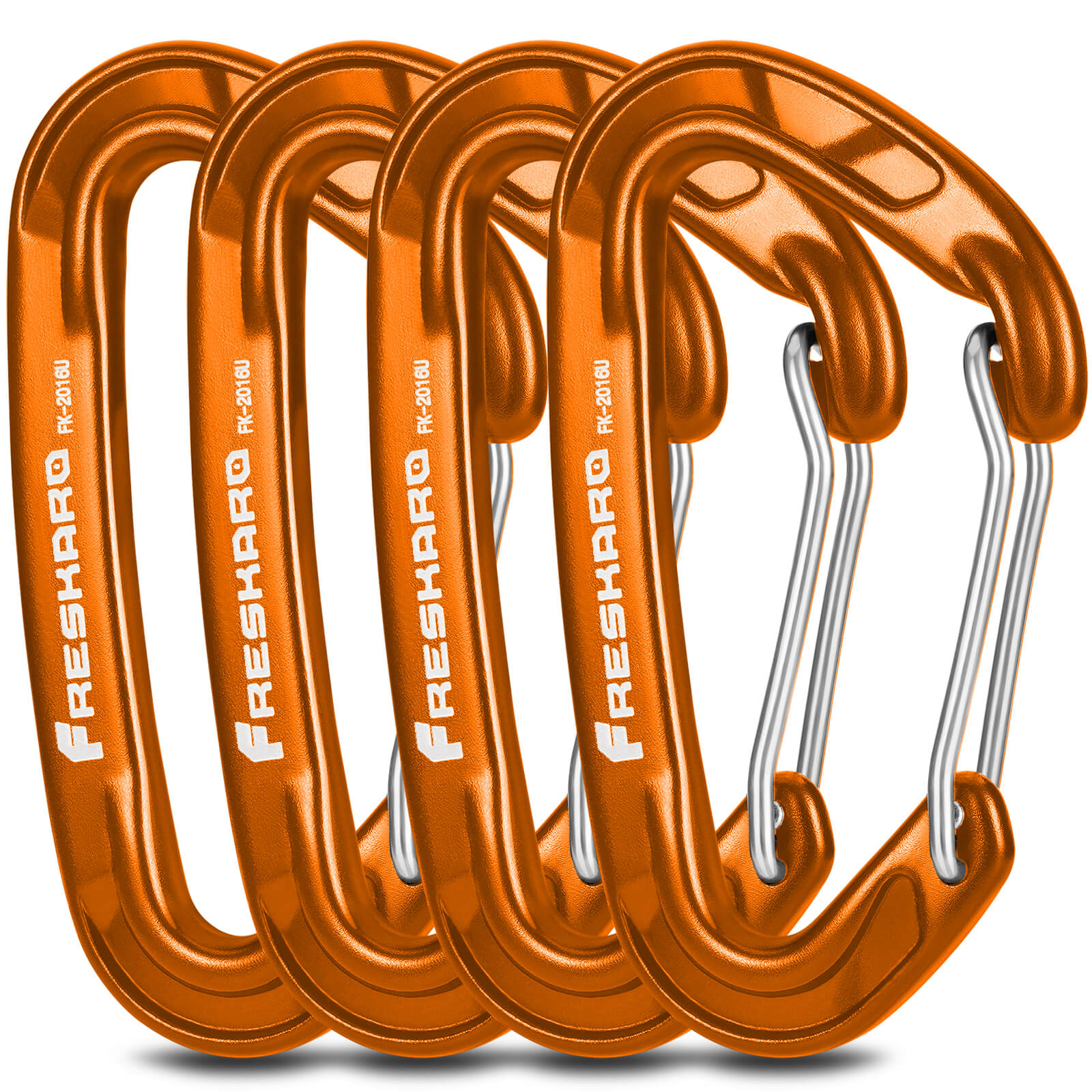 Large Multi Pack 15kN Wiregate Carabiner Clip