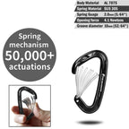 Large Multi Pack 15kN Wiregate Carabiner Clip