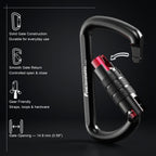 12kN Best Seller Auto Locking Carabiner Clip