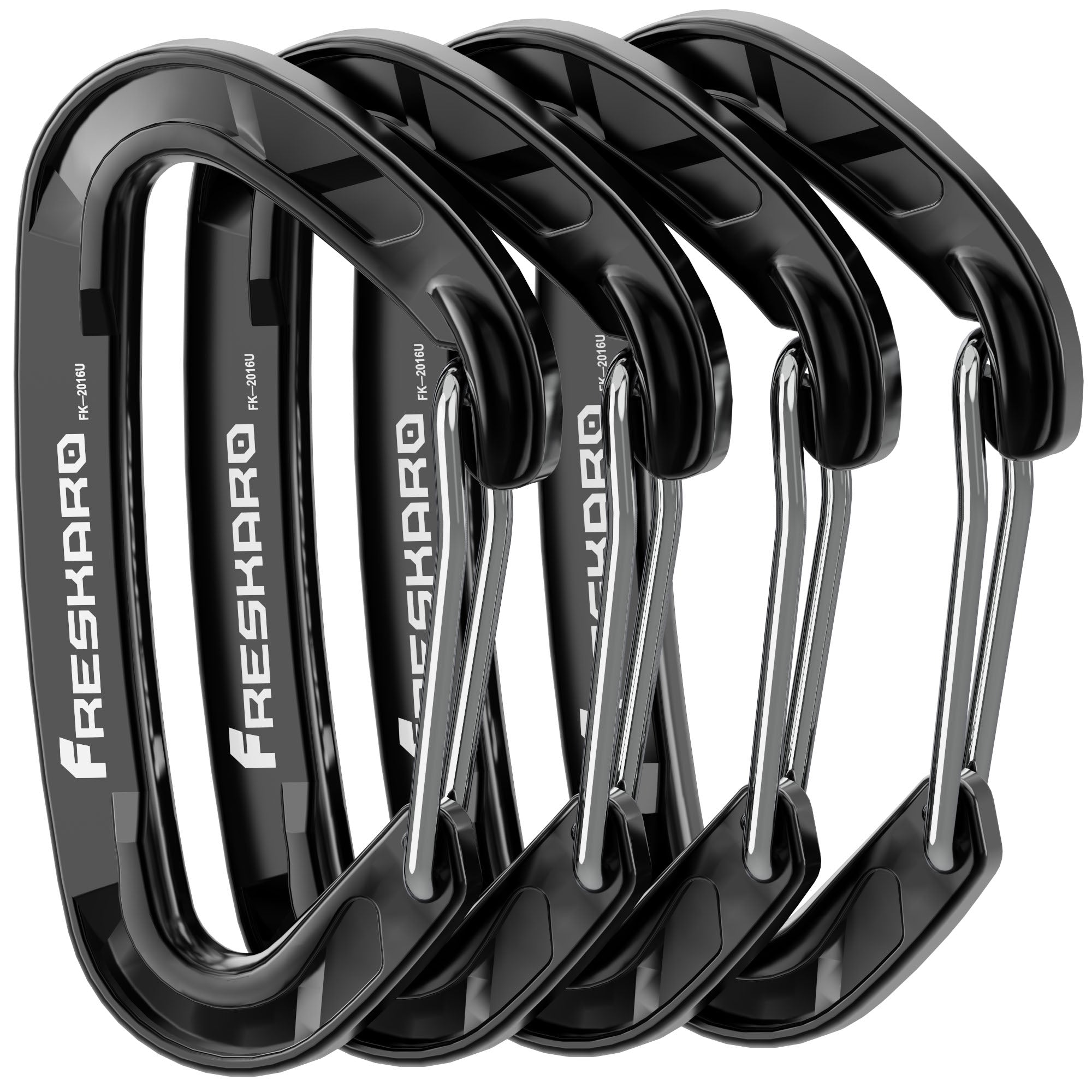 Large Multi Pack 15kN Wiregate Carabiner Clip