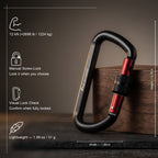 Ultimate Easy use 12kN Screwgate Carabiner Clip