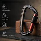 25kN Screw Lock Carabiner Clip climbing Approved