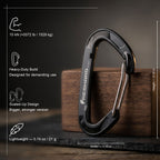 Large Multi Pack 15kN Wiregate Carabiner Clip