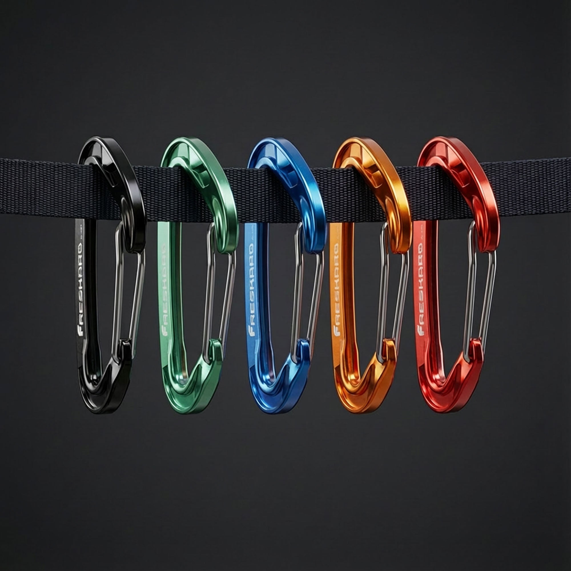 Large Multi Pack 15kN Wiregate Carabiner Clip