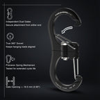 5Pack 1kN Wiregate 360Degree Carabiner Clip