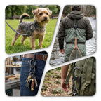 5Pack 1kN Wiregate 360Degree Carabiner Clip