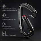 25kn Autlocking Climbing Carabiner UIAA/CE Approved