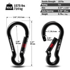 7kN Gaud Pear-shape utility carabiner