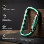12kN Best Seller Auto Locking Carabiner Clip