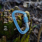 25kN Screwgate Climbing Carabiner blue